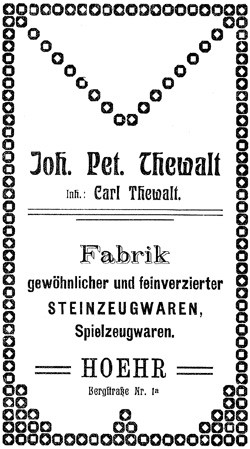 Johann Peter Thewalt / Johann Peter Thewalt Inhaber Karl Thewalt (Witwe) 12-4-24-1